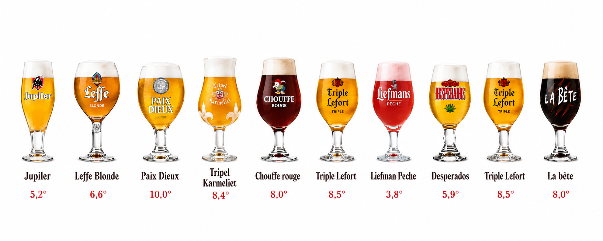 Bières à la carte